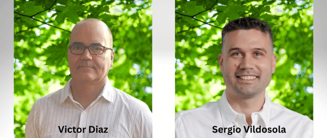 Expresso Developers Victor Diaz and Sergio Vildosola