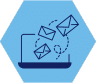 accelerate print mail process icon